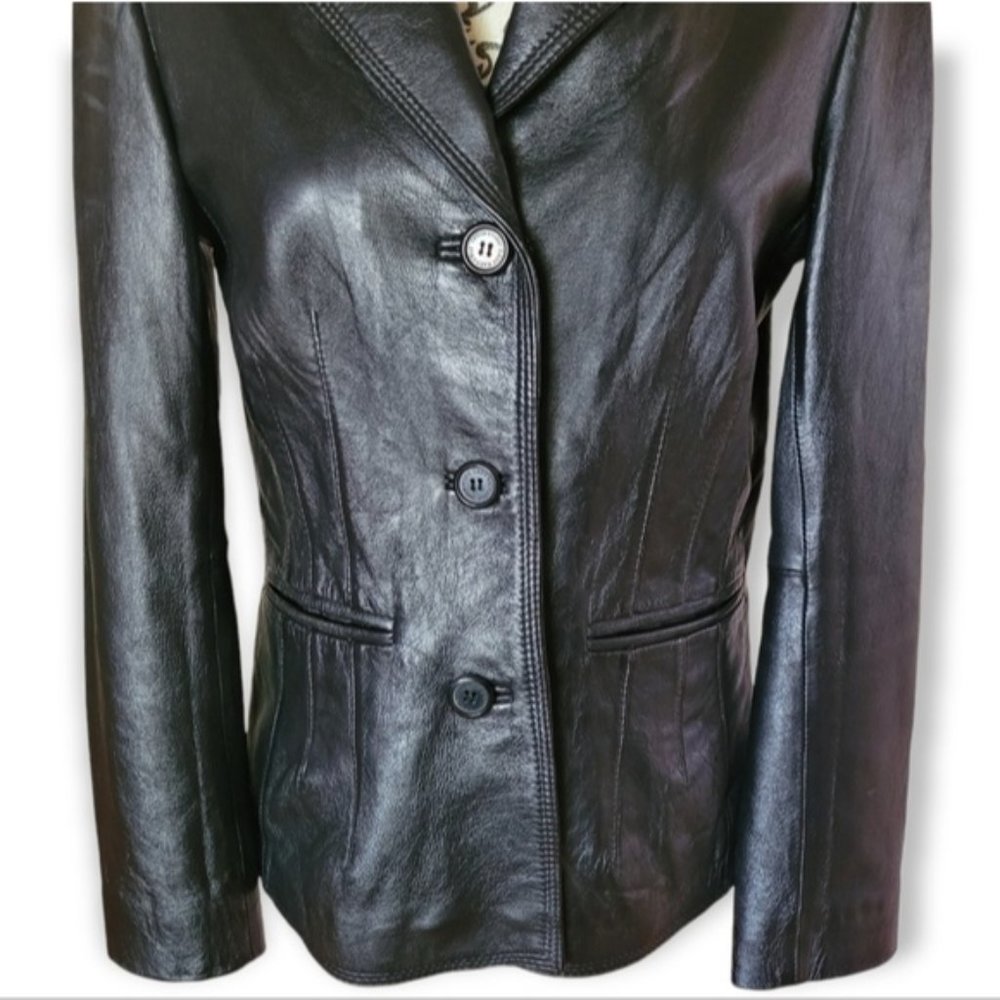 Lady Hathaway leather jacket size small - Picture 2 of 15